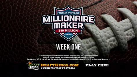 DraftKings TV Spot, '$2 Million Fantasy Football Contest'