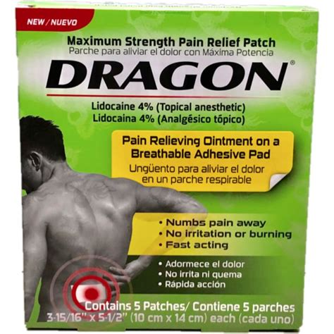 Dragon Maximum Strength Pain Relief Patches logo