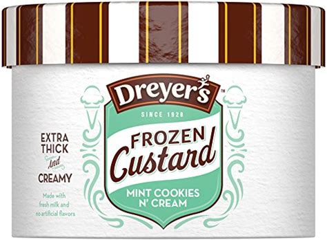 Dreyers Frozen Custard Mint Cookies N' Cream logo