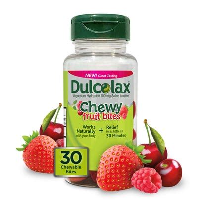 Dulcolax Cherry Berry Chewy Fruit Bites tv commercials