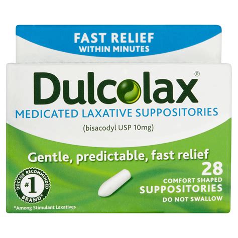 Dulcolax Medicated Laxative Suppository