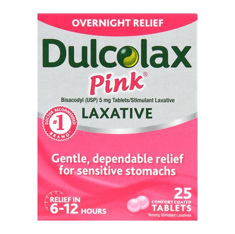 Dulcolax Pink Laxative Tablets logo