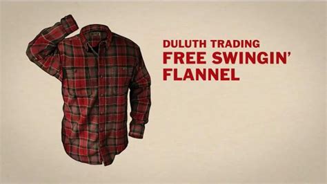 Duluth Trading Company Free Swingin' Flannel TV Spot, 'Swing Swing Swing'