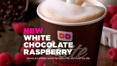 Dunkin Donuts White Chocolate Raspberry Lattes and Coffees TV commercial