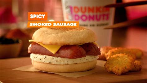 Dunkin' Spicy Smoked Sausage Sandwich tv commercials