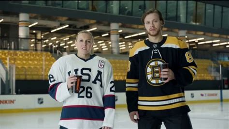 Dunkin TV commercial - Talkin Hockey With Pasta and Kendall: Chirps Feat. David Pastrňák, Kendall Coyne Schofield