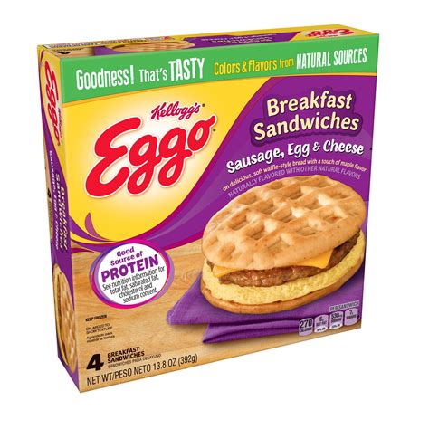EGGO Waffles Breakfast Sandwiches Sausage, Egg & Cheese tv commercials