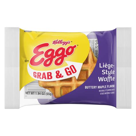 EGGO Waffles Buttery Maple Grab & Go Liège-Style Waffles logo