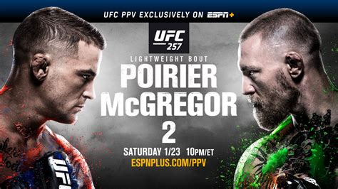 ESPN+ UFC 257 Poirier vs. McGregor 2 tv commercials