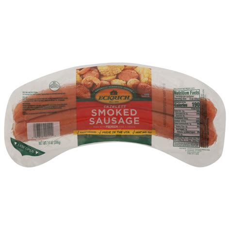 Eckrich Smoked Sausage Skinless