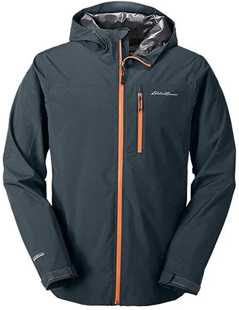 Eddie Bauer Boys' Cloud Cap Rain Jacket Dill logo