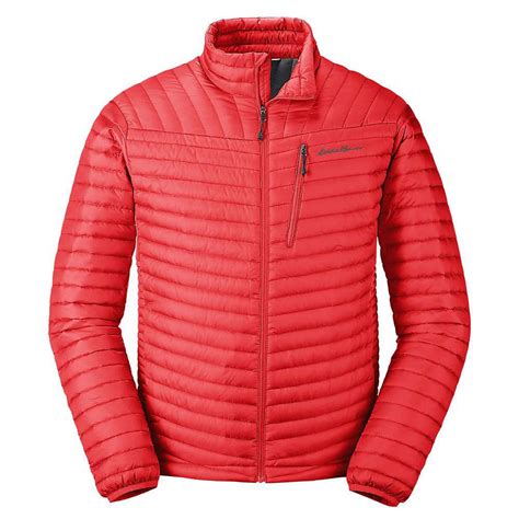 Eddie Bauer Men's MicroTherm StormDown Jacket Flame tv commercials