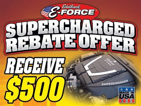 Edelbrock E-Force Supercharged Rebate Offer TV commercial