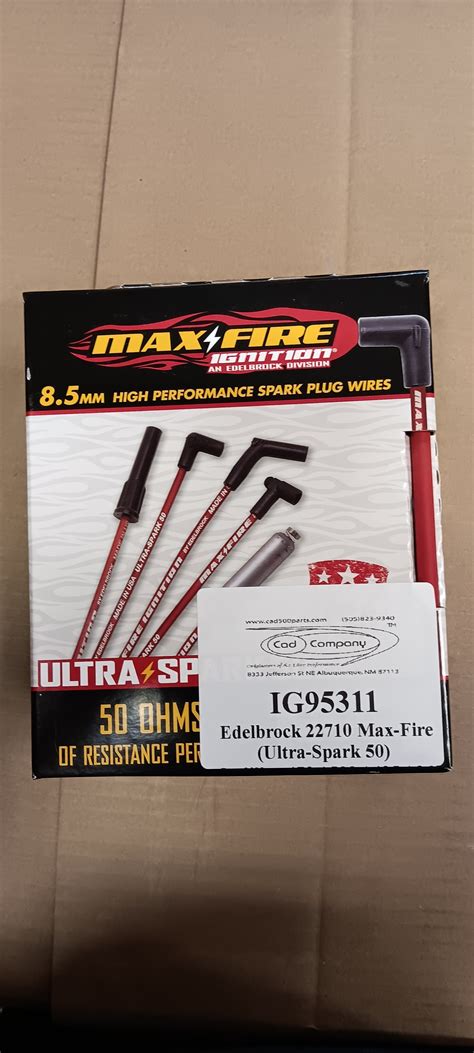 Edelbrock Max-Fire Ultra-Spark Performance Wires