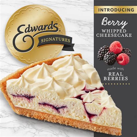 Edwards Desserts Signatures Berry Whipped Cheesecake tv commercials