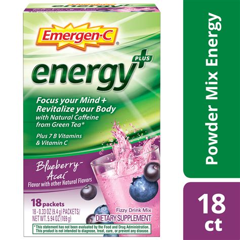 Emergen-C Energy+ Blueberry-Açai Drink Mix tv commercials