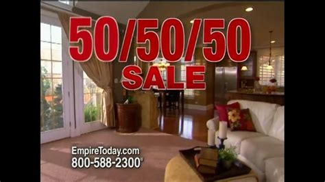 Empire Today 50-50-50 Sale TV Spot, 'Biggest Sale: Half off Your Entire Project'