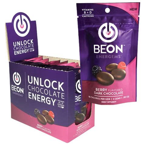 Energems Berry Flavored Dark Chocolate logo