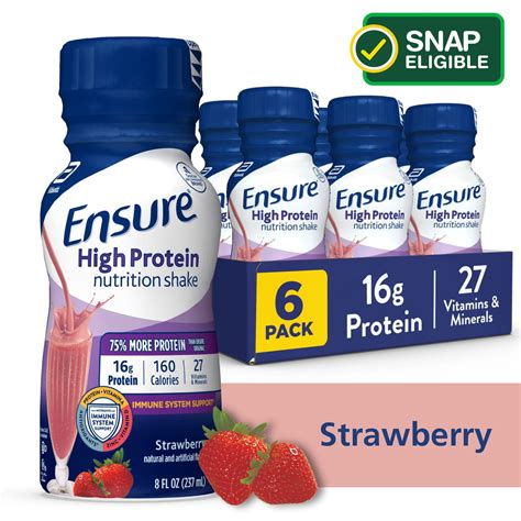 Ensure High Protein Strawberry Nutrition Shake logo