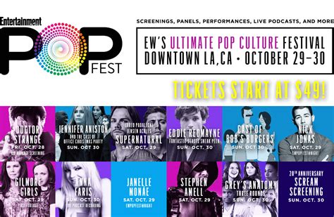 Entertainment Weekly 2016 PopFest Tickets tv commercials