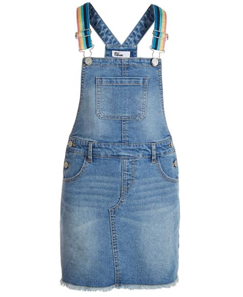 Epic Threads Big Girls Rainbow-Strap Denim Skirtall logo