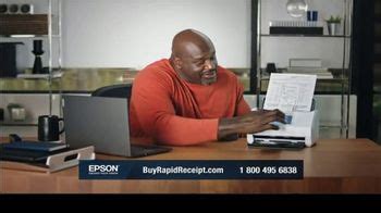 Epson RapidReceipt Scanner TV Spot, 'Lost Remote' Featuring Shaquille O'Neal featuring Shaquille O'Neal