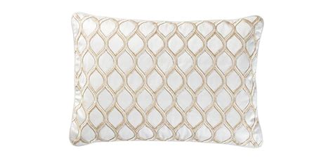 Ethan Allen Ogee Beaded Lumbar Pillow