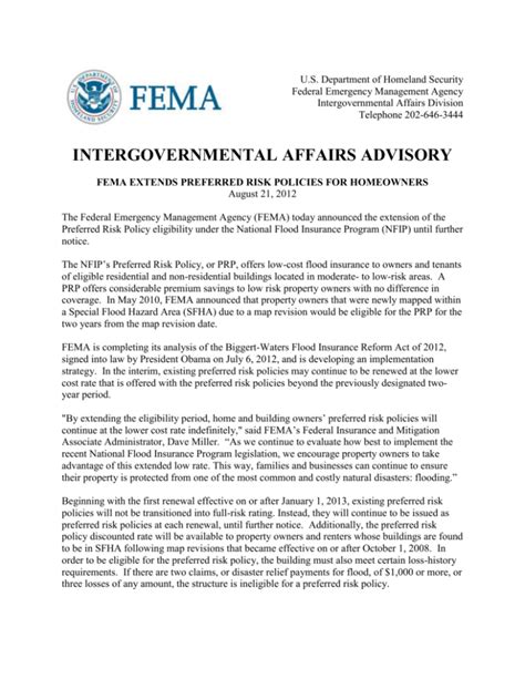 FEMA Preferred Low Risk Policy tv commercials