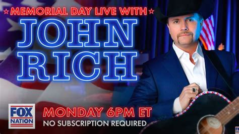 FOX Nation TV commercial - Memorial Day Live With John Rich