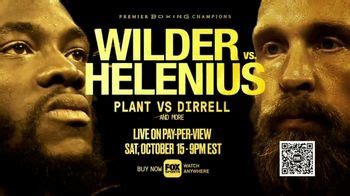 FOX Sports TV Spot, 'Premier Boxing Champions: Wilder vs. Helenius' created for FOX Sports