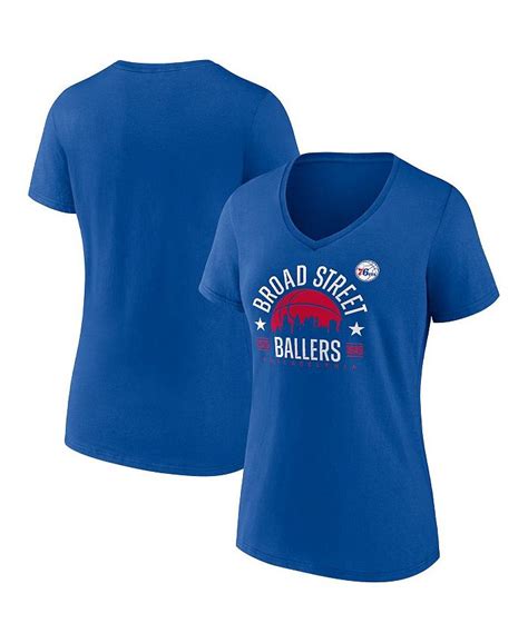 Fanatics.com 76ers Women's Hometown Collection Ring the Bell Tri-Blend V-Neck T-Shirt tv commercials