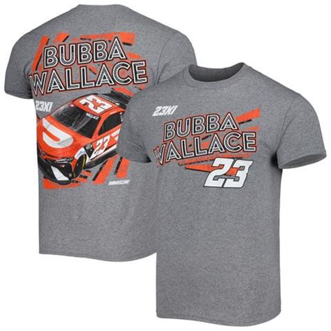 Fanatics.com Bubba Wallace 23XI Racing Black DoorDash Car 2 Spot T Shirt logo
