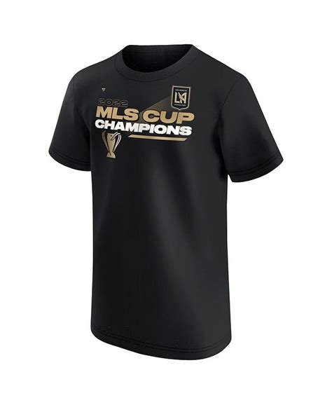 Fanatics.com LAFC 2022 MLS Cup Champions Black Locker Room T-Shirt logo