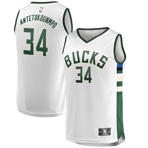 Fanatics.com Men's Bucks Giannis Antetokounmpo White Replica Player Jersey tv commercials