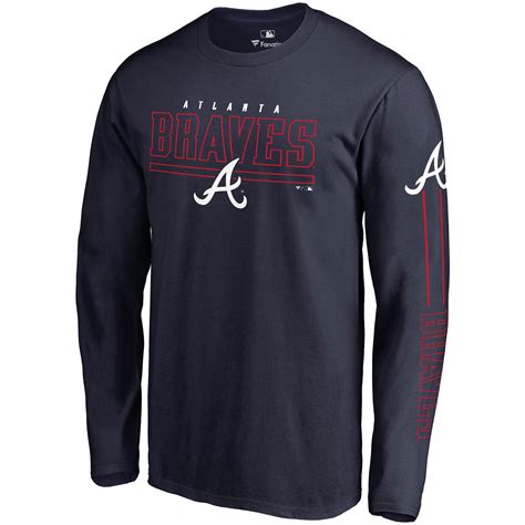 Fanatics.com Mens Atlanta Braves Navy Official Team Wordmark T-Shirt tv commercials