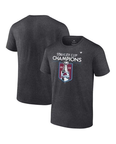 Fanatics.com Mens Colorado Avalanche 2022 Stanley Cup Champions Locker Room T-Shirt logo