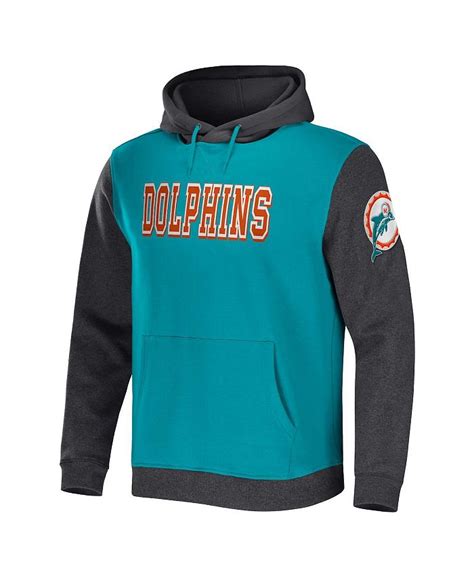 Fanatics.com Miami Dolphins NFL x Darius Rucker Collection Colorblock Pullover Hoodie logo