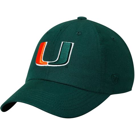 Fanatics.com Miami Hurricanes Primary Logo Core Fundamental Adjustable Hat