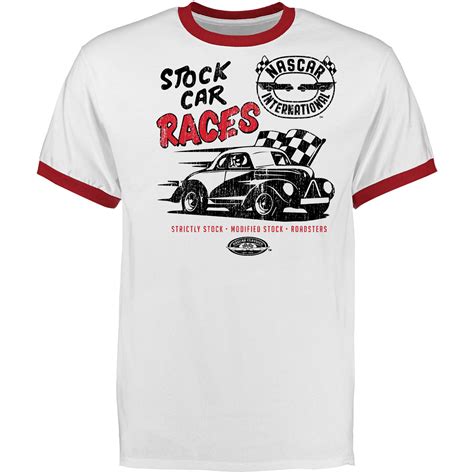 Fanatics.com NASCAR White Strictly Stock T Shirt logo
