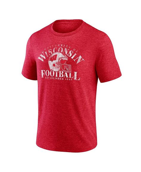 Fanatics.com Wisconsin Badgers Hometown Collection U Rah Tri-Blend T-Shirt logo