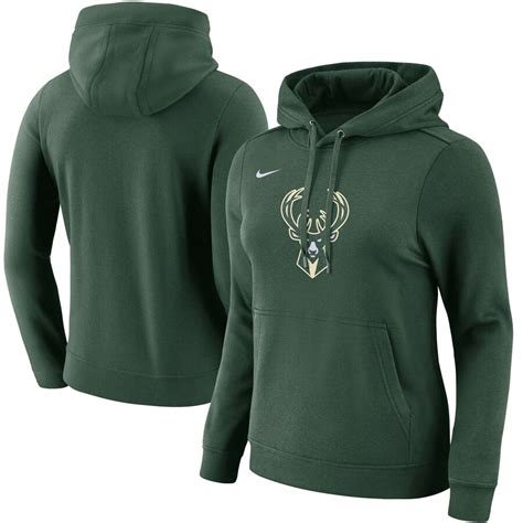 Fanatics.com Women's Milwaukee Bucks Hunter Green Primary Logo Pullover Hoodie tv commercials