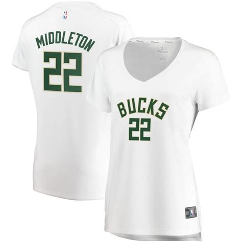 Fanatics.com Women's Milwaukee Bucks Middleton White NBA Finals Champions Replica Jersey tv commercials