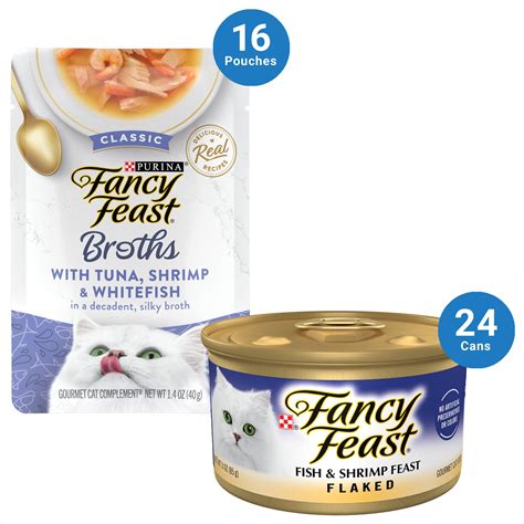 Fancy Feast Broths Tuna, Shrimp & Whitefish Wet Cat Food Complement tv commercials