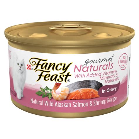 Fancy Feast Gourmet Naturals Wild Alaskan Salmon & Shrimp Pate logo