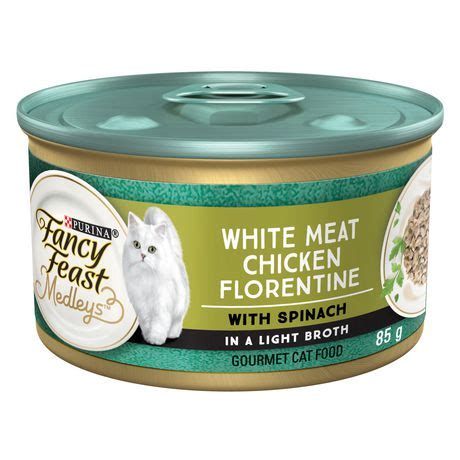 Fancy Feast Medleys White Meat Chicken Florentine With Spinach in a Light Broth tv commercials