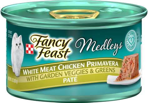 Fancy Feast Medleys White Meat Chicken Primavera With Garden Veggies & Greens tv commercials