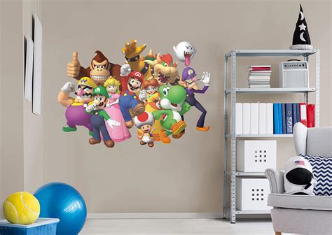 Fathead Super Mario Theme Wall Decal logo