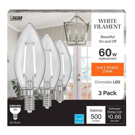 Feit Electric 4.5W Soft White Candelabra LED Light Bulb tv commercials