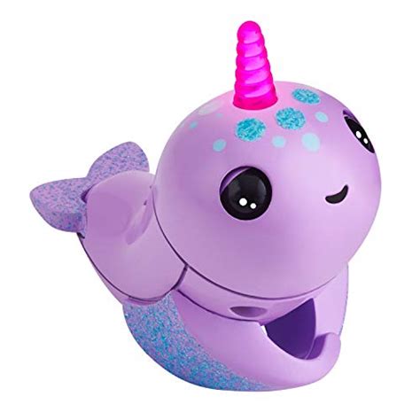 Fingerlings Light Up Narwhal - Nelly (Purple)