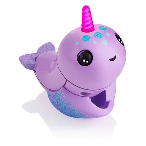 Fingerlings Light Up Narwhal - Nelly (Purple) logo